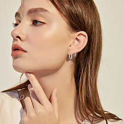 5 paire de boucles d'oreilles créoles en laiton 5 styles&nbsp;EJEW-BBC0001-90