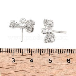 Messing Micro Pave klar Kubisch Zirkonia Anhänger Kaution&nbsp;KK-Z059-10P