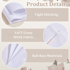 Kreuzstichtuch aus Baumwolle&nbsp;DIY-WH0888-788