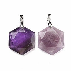 Natürlichen Amethyst Edelsteinanhänger&nbsp;G-C241-02C