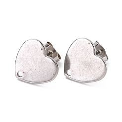 Boucles d'oreilles à tige en acier inoxydable 304 anti-ternissement&nbsp;STAS-I183-07B-07P