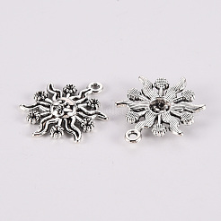 Supports de strass en alliage de style tibétain&nbsp;X-TIBE-N010-70AS-RS
