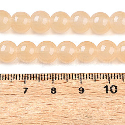 Backfarbe Jade-Imitation Glasperlenstränge&nbsp;DGLA-T004-8mm-A01