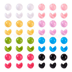 160pcs 8 Farben transparente Acrylperlen&nbsp;OACR-TA0002-58