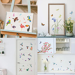 8 Stück 8 Stile rechteckige Fensteraufkleber aus Kunststoff&nbsp;DIY-WH20015-003