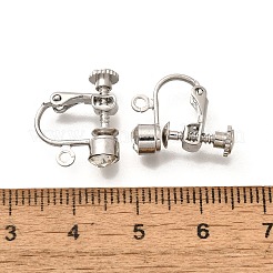 Impostazioni di orecchini a clip in ottone&nbsp;STAS-F311-12P