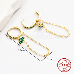Boucles d'oreilles créoles en zircone cubique&nbsp;DM6204-1