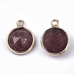 Natürliche Erdbeerquarz-Charms&nbsp;G-N326-49C