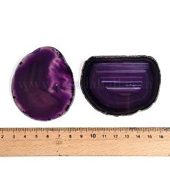 Gefärbte und erhitzte natürliche Achat-Scheiben-Cabochons&nbsp;GG-CBAAF67-01C