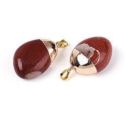 Natürliche rote Jaspis Anhänger&nbsp;G-N360-05G-03