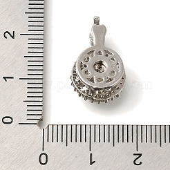 Colgante micropavé cubic zirconia de latón&nbsp;KK-B122-03D-P