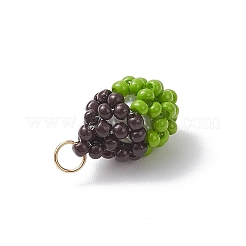 Pendentifs en forme de gland en perles de verre&nbsp;PALLOY-MZ00957-04