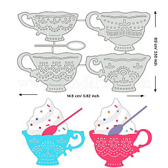 Retro-Cup-Schablonen aus Kohlenstoffstahl&nbsp;DIY-WH0309-1631