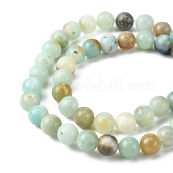 Brins de perles d'amazonite de fleurs naturelles&nbsp;LS-Z26N5017