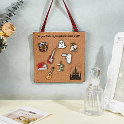 An der Wand montiertes Broschen-Schmuckdisplay aus Kork&nbsp;AJEW-WH0709-147F