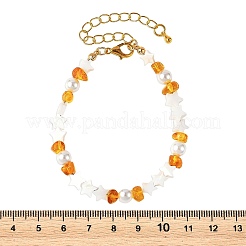Pulseras con cuentas de estrella de concha de agua dulce natural&nbsp;BJEW-JB14321