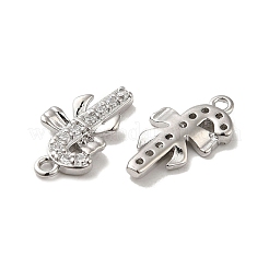 Pendentifs avec zircon cubiques à micro-pavés en laiton&nbsp;KK-H455-38P