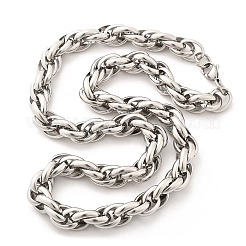 Colliers à chaîne en acier inoxydable 304 pour femmes et hommes&nbsp;NJEW-A033-04B-P