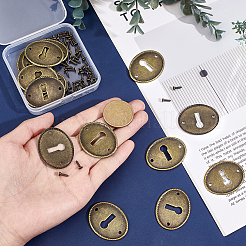 20 x Vintage-Schlüsselschilder aus Zinklegierung.&nbsp;FIND-PH0028-93AB