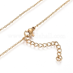 Collane a catena in acciaio inossidabile 304&nbsp;NJEW-G335-43G