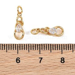 Ciondoli Shegrace in ottone con micro pavé di zirconi cubici trasparenti&nbsp;XGRQ4N928-700G