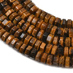 Natürlichen Tigerauge Perlen Stränge&nbsp;G-G317-A27-3X6MM