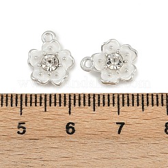 Emaille-Legierung mit Kristall-Strass-Anhängern&nbsp;FIND-G093-01P-01