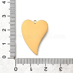 Herzanhänger aus 304 Edelstahl&nbsp;STAS-Q348-11B-G