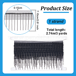 Spitzenbesatz aus Polyester&nbsp;DIY-WH0671-019B