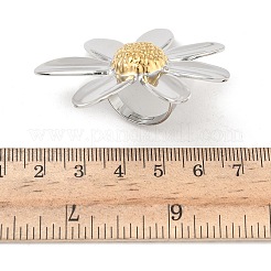 Anillos de puño de acero inoxidable 304&nbsp;RJEW-D338-05E-GP