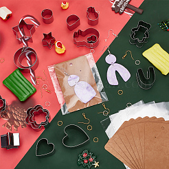 Finding-Set zur DIY-Herstellung von Weihnachtsohrringen&nbsp;DIY-WH0387-96