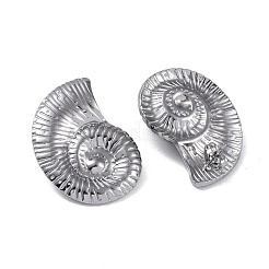 Pendientes de botón de acero inoxidable 304 que no se deslustran&nbsp;EJEW-M250-02A-P