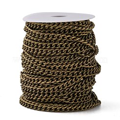 Chaînes à maillons cubains en fer&nbsp;CH-R013-9x8mm-AB-NF