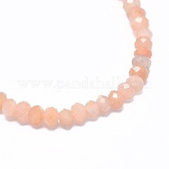 Natürliche sunstone Perlen Stränge&nbsp;G-F632-22D
