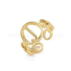 Anillos abiertos de latón para mujer&nbsp;RJEW-K289-01G-J