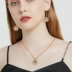Ciondoli in ottone con micro pavé di zirconi trasparenti da 5 pezzo&nbsp;ZIRC-SZ0002-55