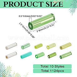 50 g transparente Glasperlen in zwei Farben&nbsp;SEED-ME0001-20