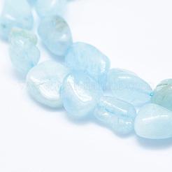 Natürliche Aquamarin Perlen Stränge&nbsp;G-K203-46