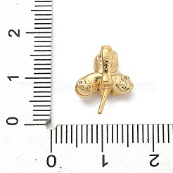 925 ciondolo a forma di fiore in argento sterling con zirconi cubici trasparenti&nbsp;STER-P068-06G