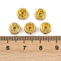 Messing Strass Zwischen perlen&nbsp;RB-A014-Z7mm-01G-NF