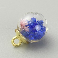 Pendenti a sfera in vetro trasparente&nbsp;GLAA-TAC0005-002E