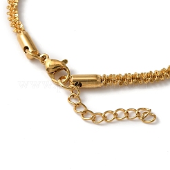 Bracelets et colliers à maillons en acier inoxydable 304 avec placage ionique (IP)&nbsp;SJEW-F220-01B-G