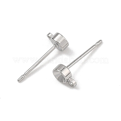 Componenti per orecchini a perno in ottone Shegrace&nbsp;XGRQ58806-769P