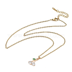 Colliers pendentifs en laiton et zircon cubique&nbsp;SA-CBA7E55-04G-02