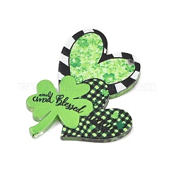 Undurchsichtig bedruckte Acrylanhänger zum St. Patrick's Day&nbsp;OACR-A045-05B