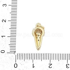 Ottone micro spianare pendenti zirconi&nbsp;KK-G522-24G