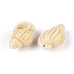 Perles de porcelaine imprimées manuelles&nbsp;PORC-T133-01F-01