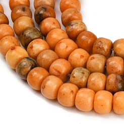 Gefärbt natürlichen weißen Jade Perlen Stränge&nbsp;GG-CBAA20A-01A-08