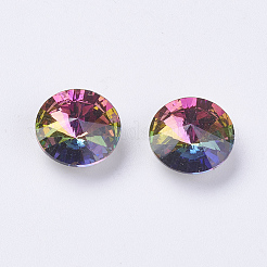 Verre k9 pointu en strass&nbsp;RGLA-E012-8mm-001VM