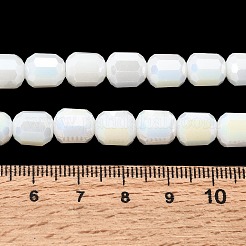 Galvanisierte Säulenglasperlenstränge&nbsp;EGLA-A043-02-M